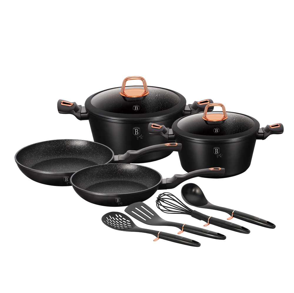 Berlinger Haus 10 pcs cookware set Black Rose Collection