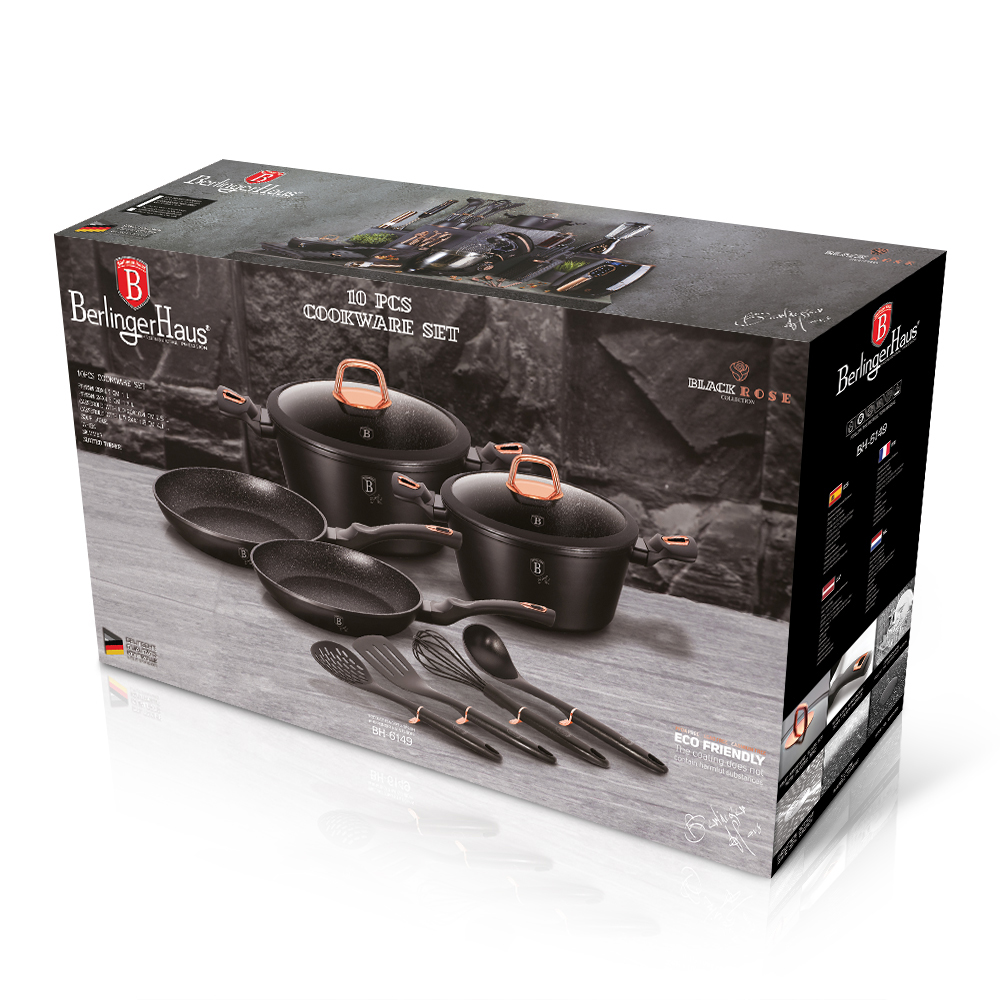 Berlinger Haus 10 pcs cookware set Black Rose Collection - Image 7