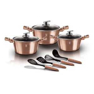 Berlinger Haus 10 pcs cookware set Metallic Line Rosegold Edition