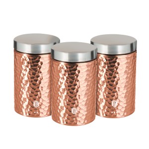 Berlinger Haus 3 pcs canister set Metallic Line Rose Gold Edition