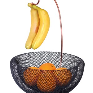 Berlinger Haus Fruit basket with banana holder Black Rose Collection